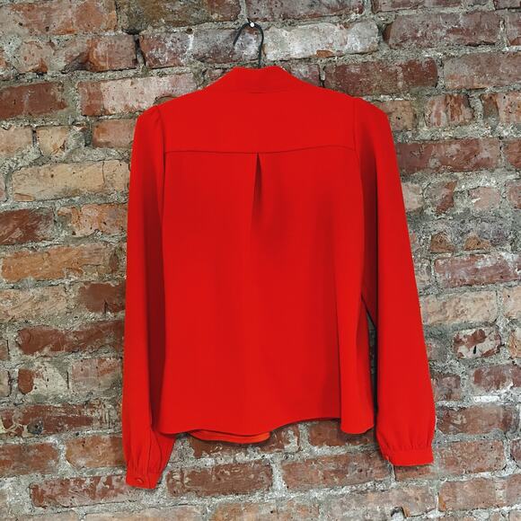 Sezane Abelia Blouse Top - Orange Red - 36 - Picture 7 of 10